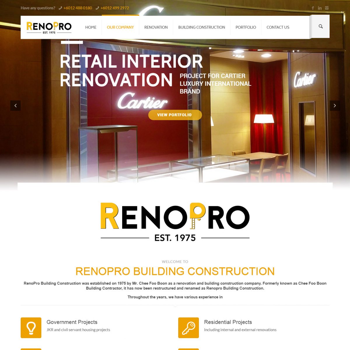 Renopro - Website Developer