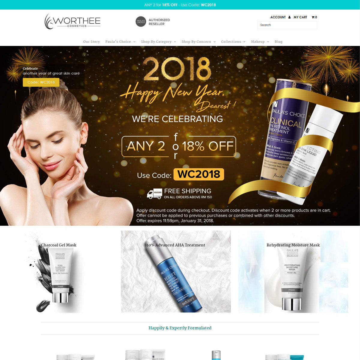 Worthee Cosmetics - Shopify Experts