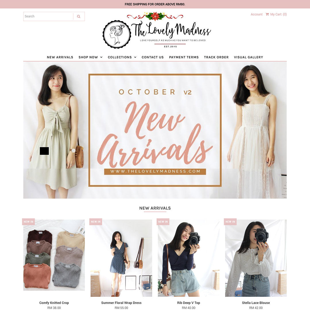 The Lovely Madness Clothing Online Store - Shopify Developer